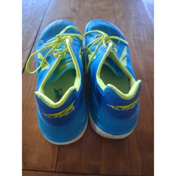 Altra Womens Duo Blue Yellow Road Running Shoes Lace Up Low Top Sz 9.5 - Picture 7 of 9